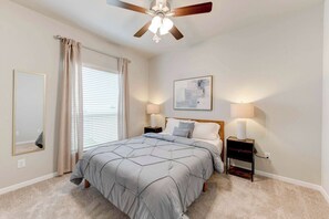 4 bedrooms, desk, iron/ironing board, WiFi