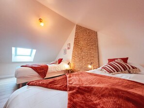 6 chambres, Wi-Fi gratuit, draps fournis