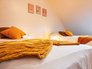 6 chambres, Wi-Fi gratuit, draps fournis