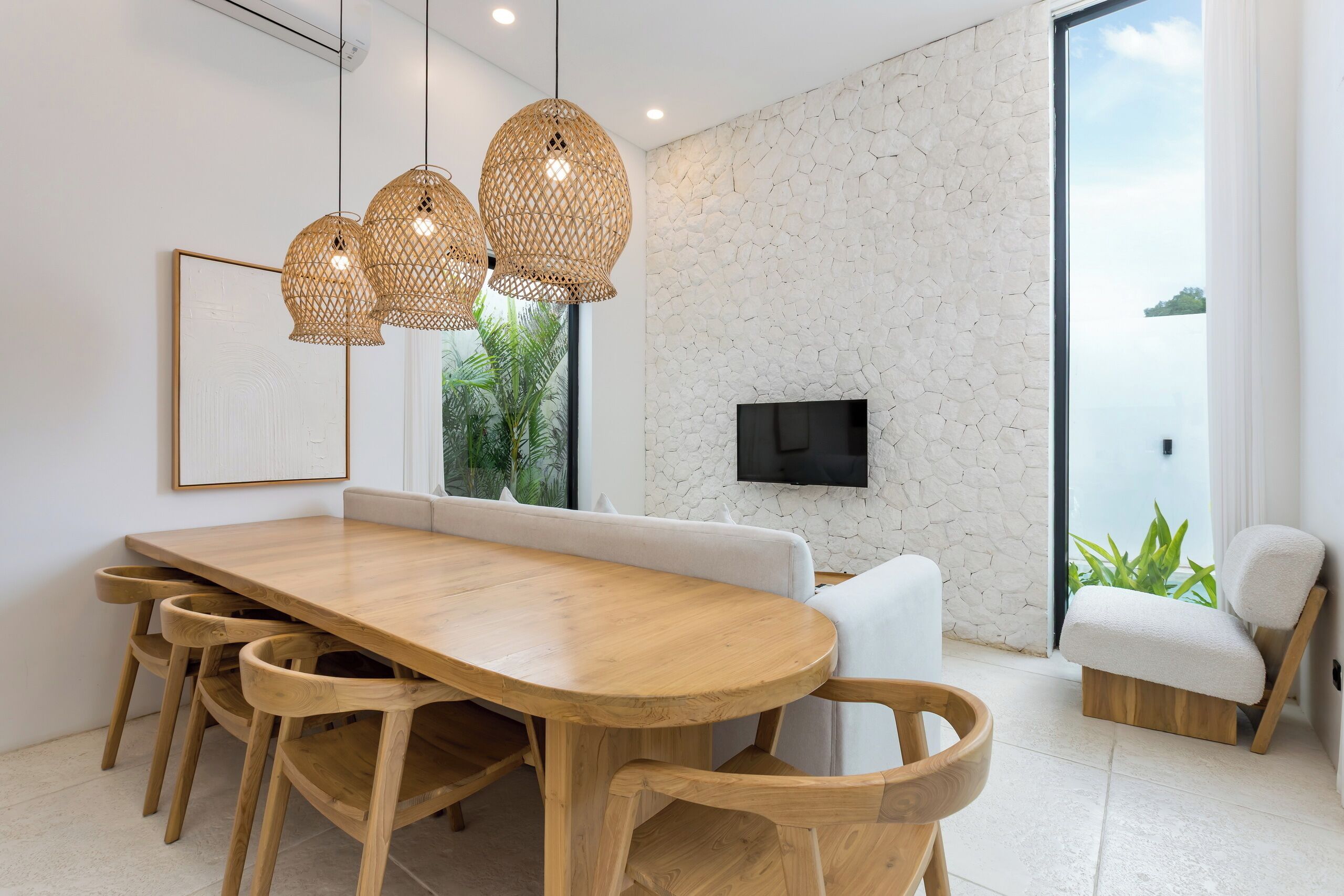 Villa, 1 King Bed with Sofa bed, Private Pool, Pool View | In-room dining