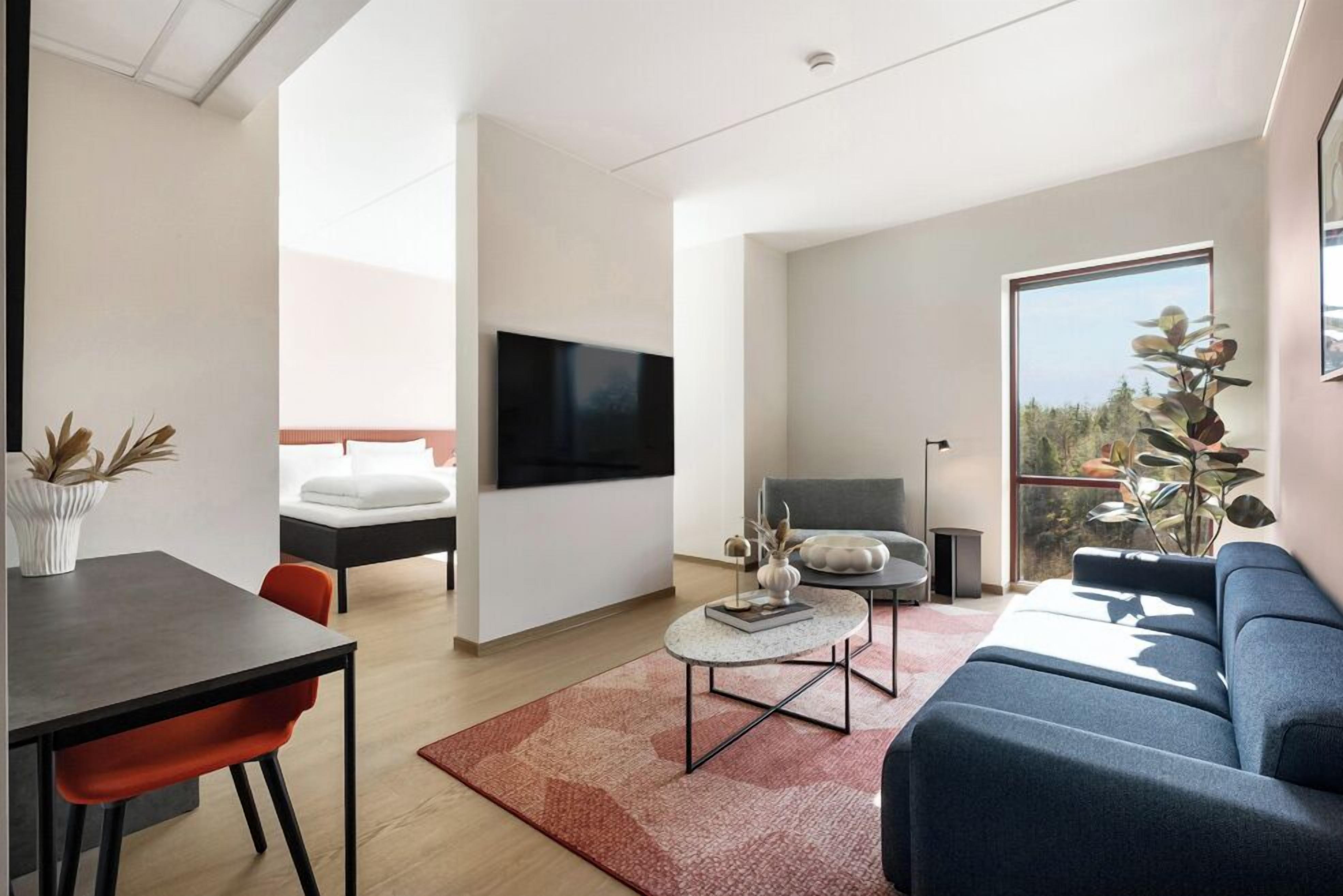 Svit - 1 dubbelsäng med bäddsoffa - icke-rökare | Vardagsrum