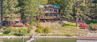 New Listing! The Ultimate CDA Lakehouse | Views, Private Dock & Decks