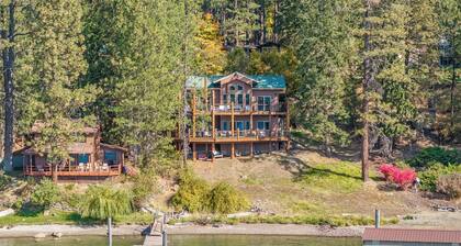 New Listing! The Ultimate CDA Lakehouse | Views, Private Dock & Decks