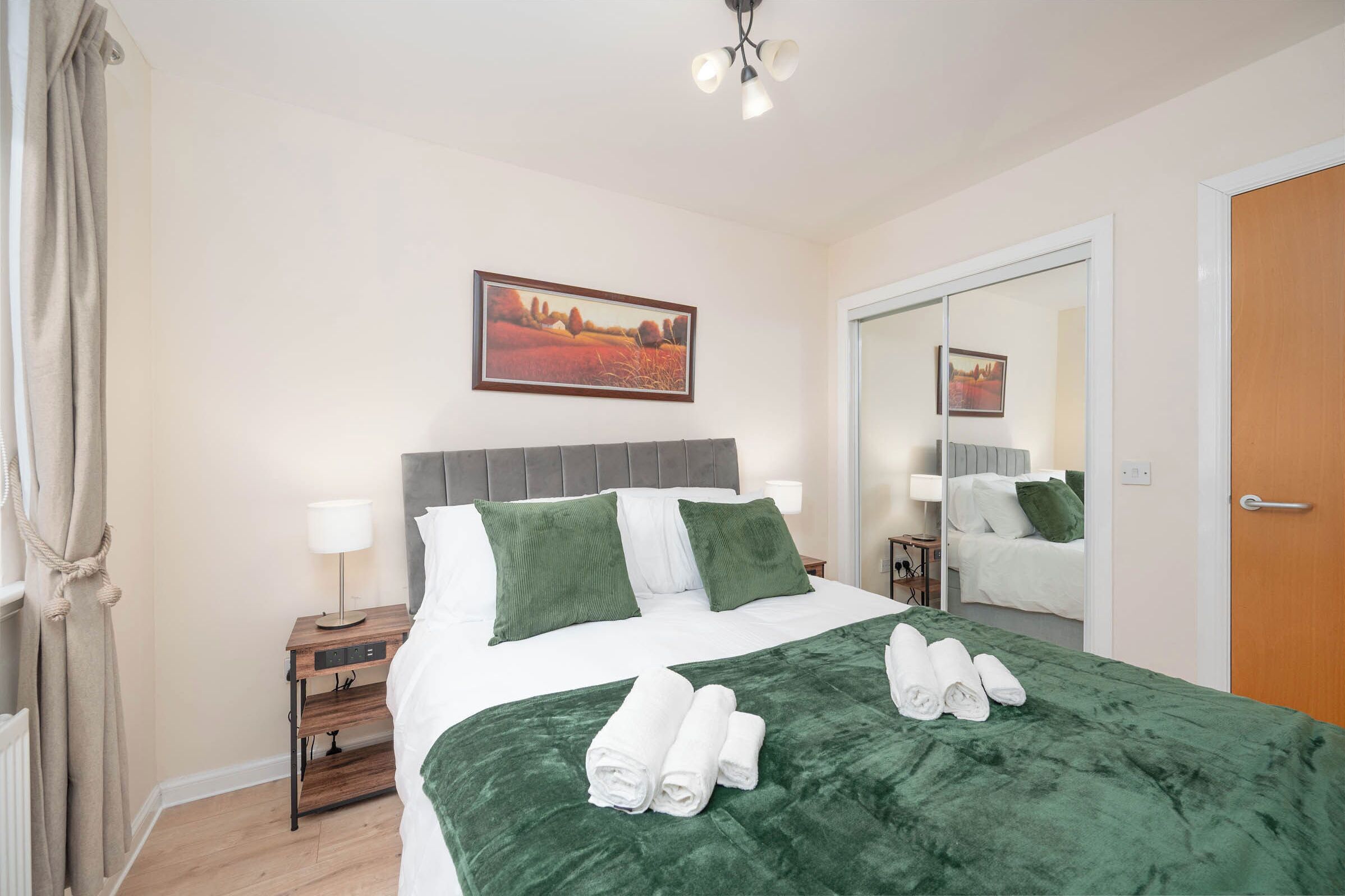 2 dormitorios, tabla de planchar con plancha, wifi