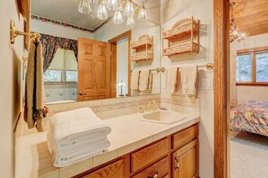Hair dryer, towels