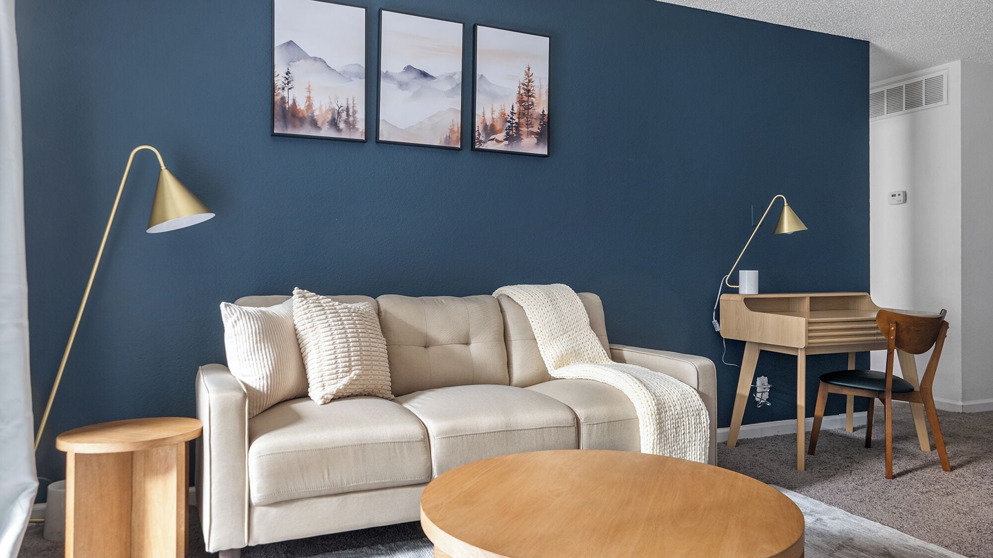 Apartment (1 Bedroom) | Living area | 50-inch Smart TV with digital channels
