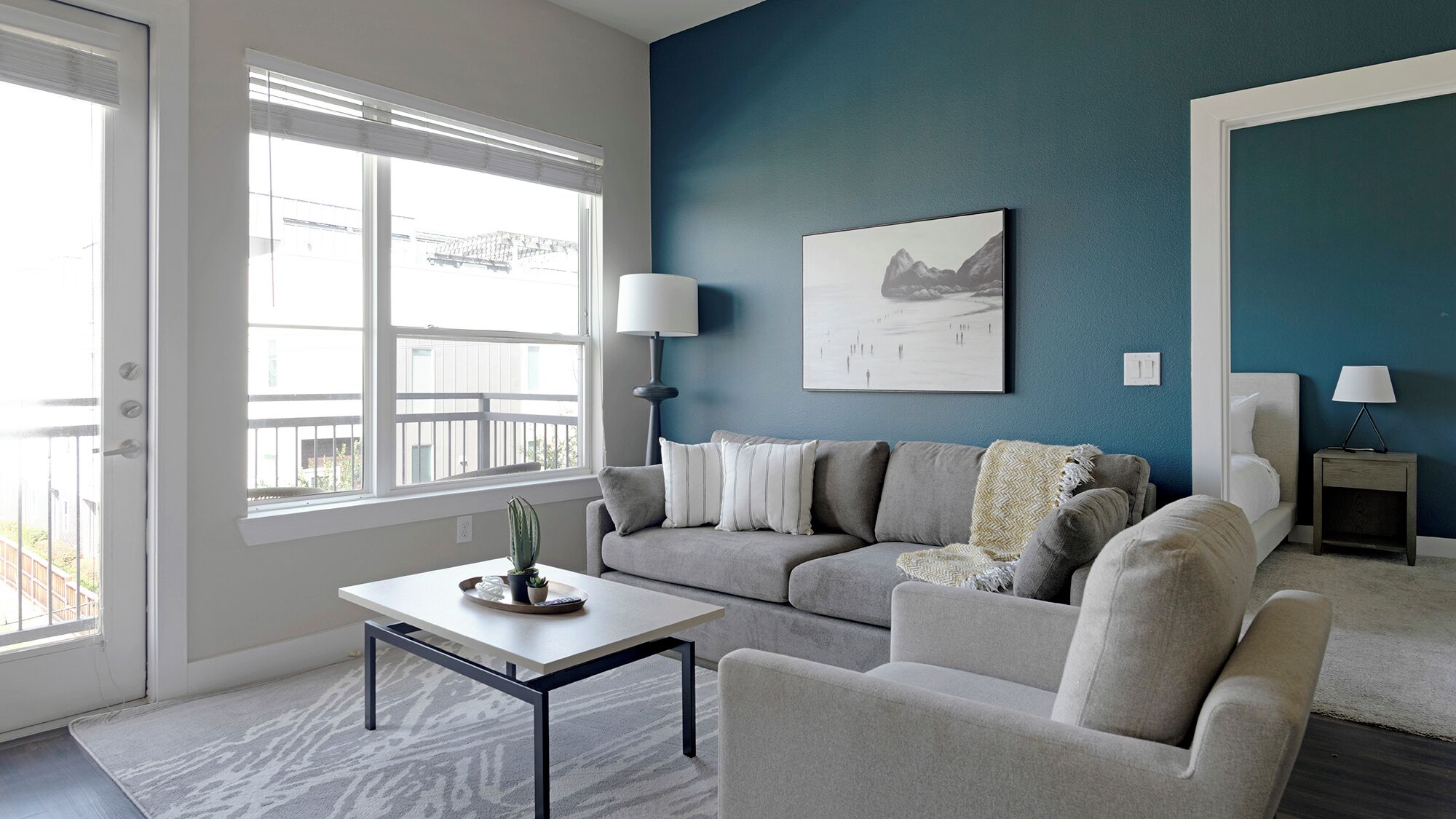 Apartment (2 Bedrooms) | Living area | 50-inch TV with digital channels