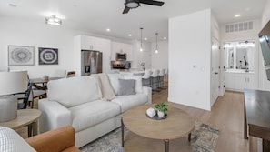 Apartment (1 Bedroom) | Living area | 50-inch Smart TV with digital channels