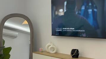 Comfort-Apartment | Laptopgeeigneter Arbeitsplatz, Verdunkelungsvorhänge