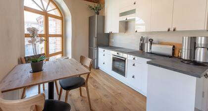 Ab 1 Person: Luxusgaleriewohnung mit Kamin, Fasssauna und mehr Nähe Sächsische Schweiz Dresden