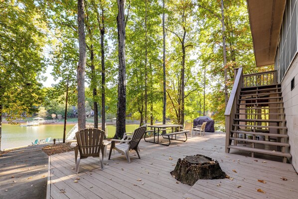 House (5 Bedrooms) | Interior - Dock, Views & Fire Pit: Retreat on Lake Norman (Denver)