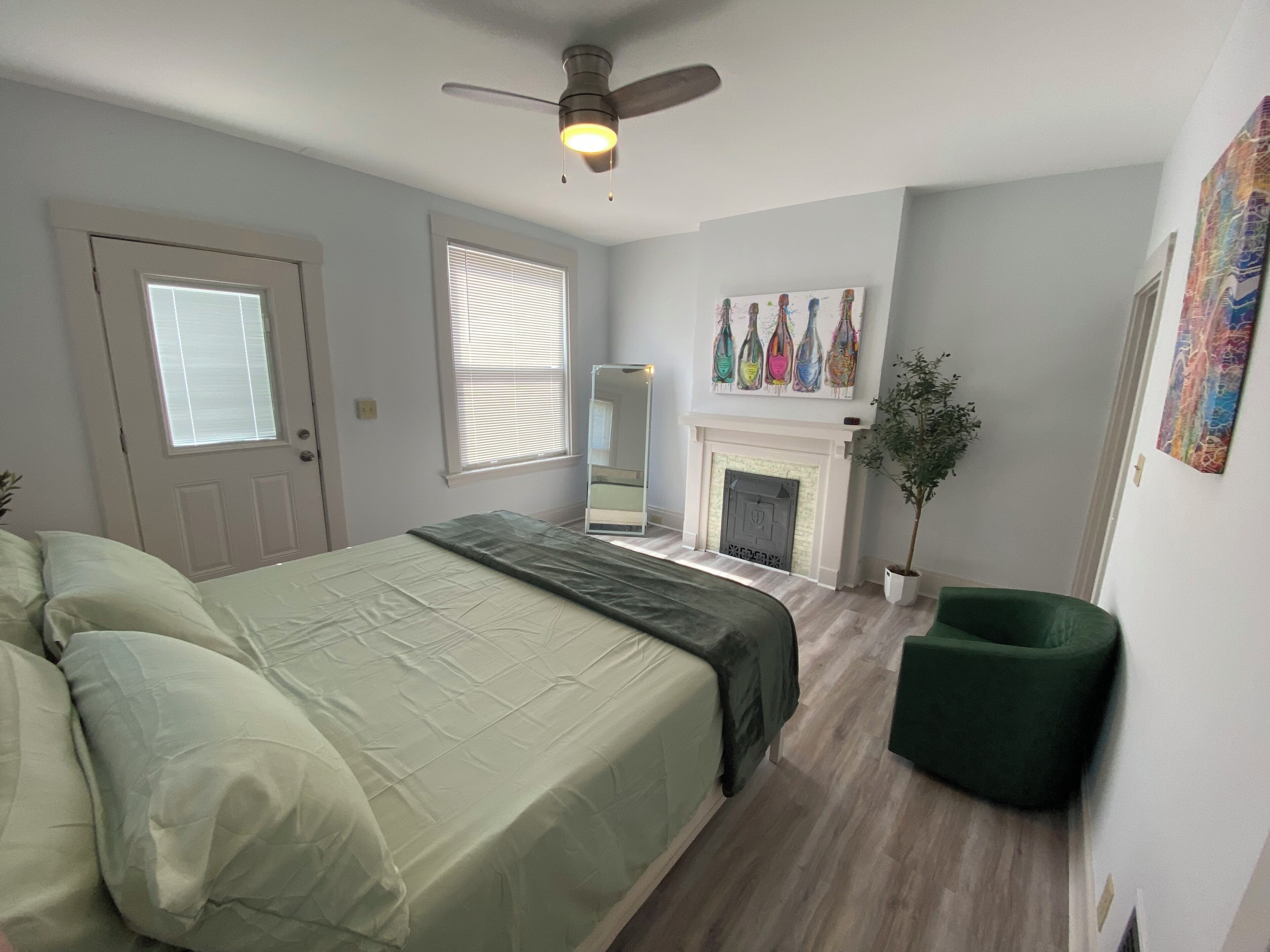 1 間睡房、熨斗/熨衫板、Wi-Fi、床單