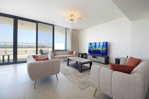 Villa, 4 Schlafzimmer, Strandblick, Strandnähe | Wohnbereich