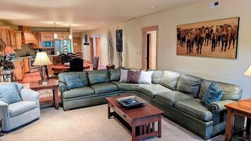 TV, fireplace, DVD player