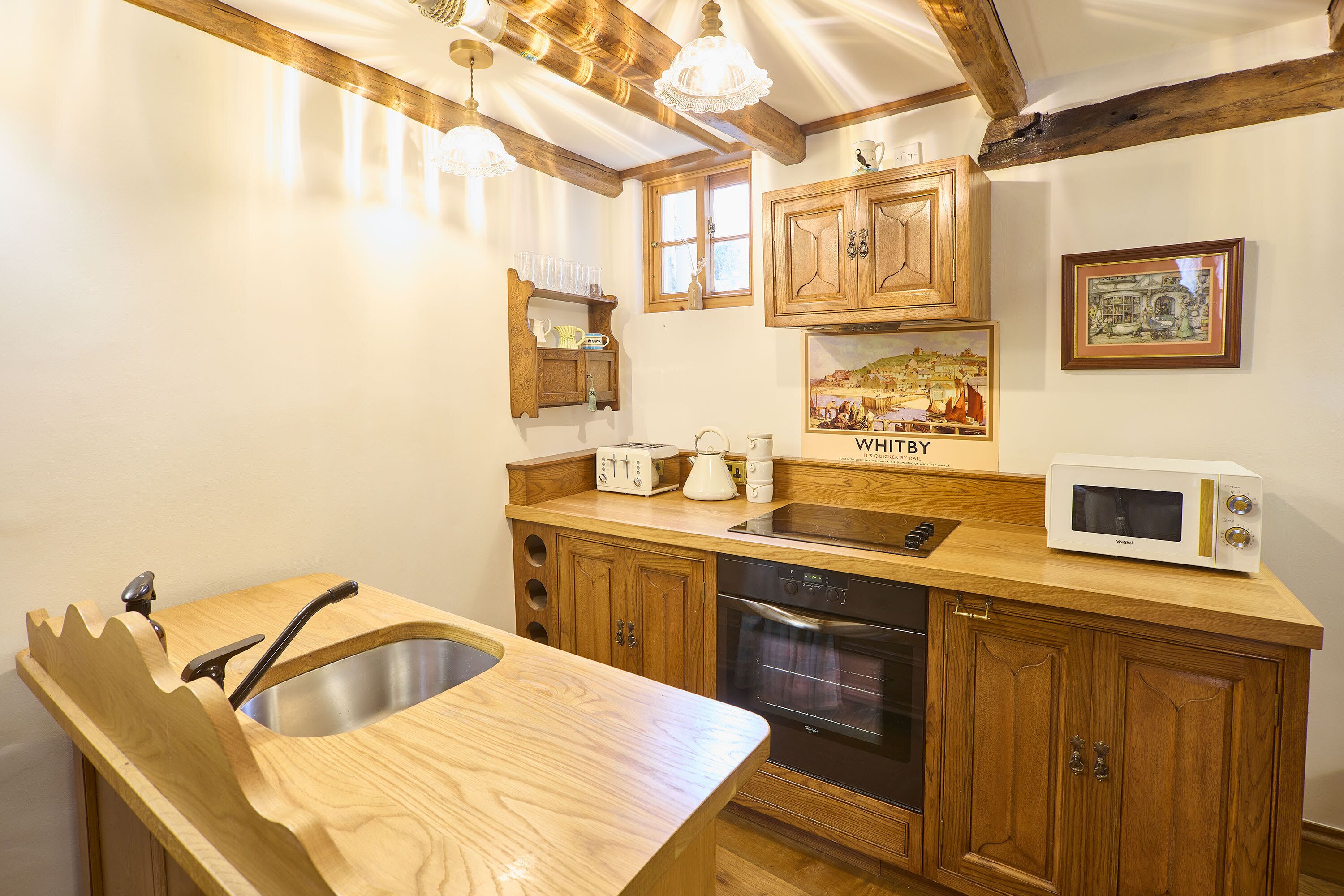 Fridge, oven, stovetop, toaster