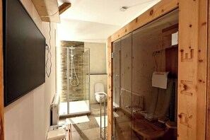 Douche, séchoir à cheveux