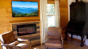 Huisje, 3 slaapkamers | Woonruimte | Smart-tv