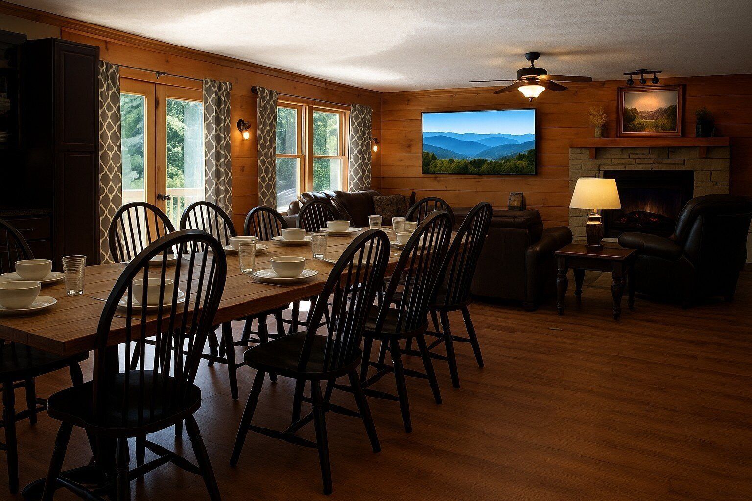 Cabin, 3 Bedrooms | Dining