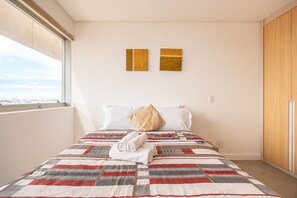 Blackout curtains, iron/ironing board, free WiFi