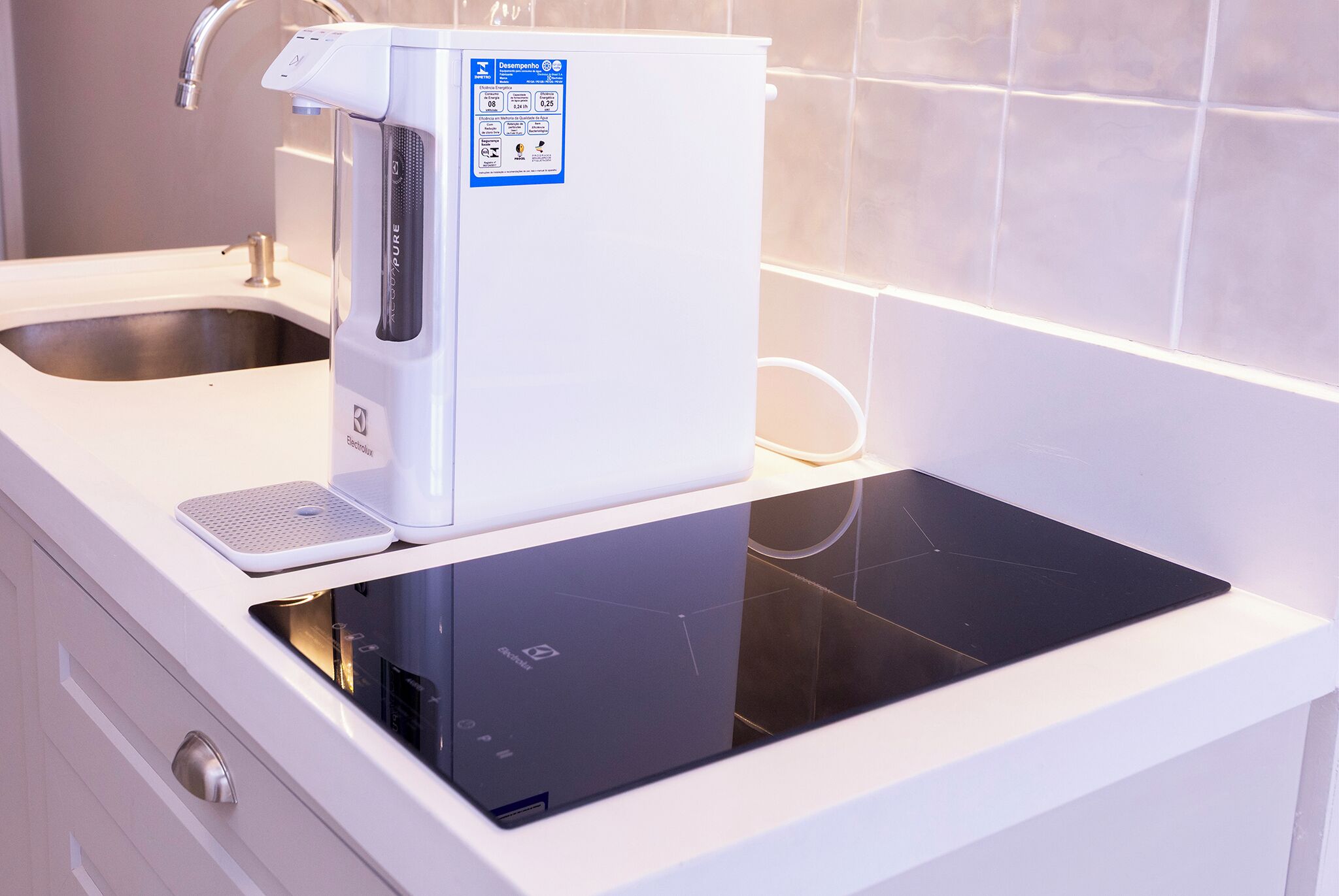 Premium Duplex | Cozinha privada | Geladeira, micro-ondas, cooktop, máquina de café expresso