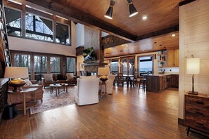 Smart TV, fireplace, video games