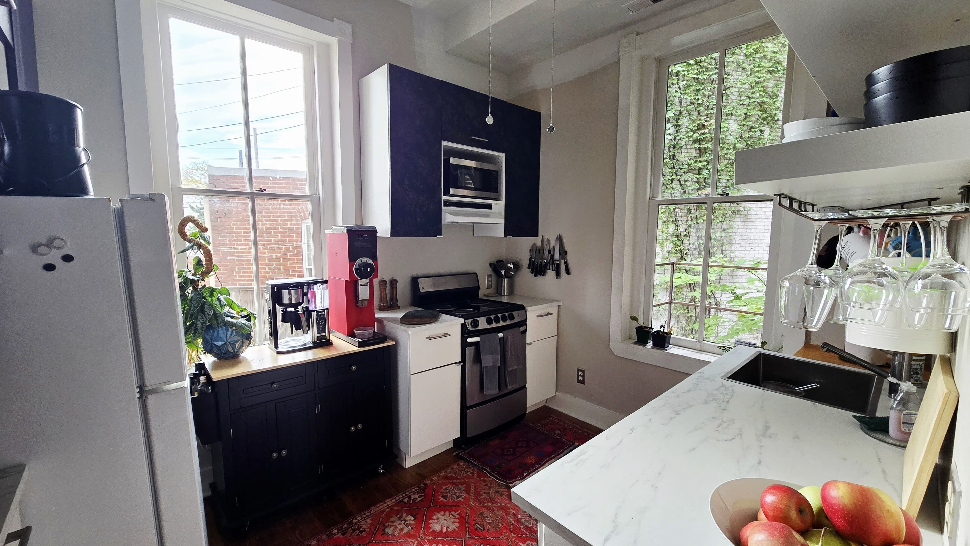 Microwave, oven, stovetop, dishwasher