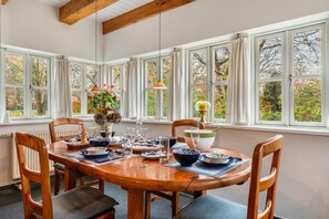 Dining - Country House: Garden, Fireplace & Sauna (Hude)