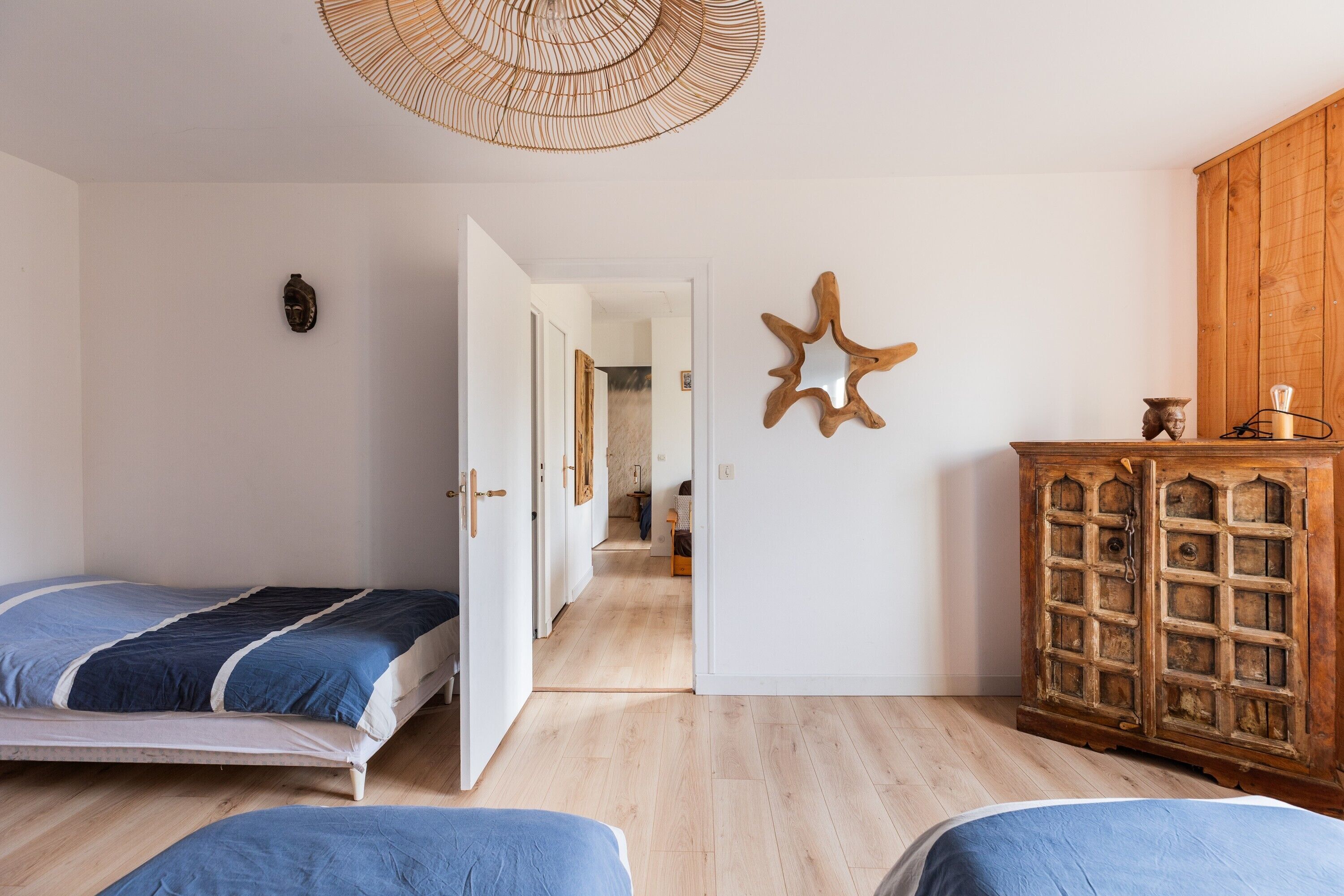 3 sovrum, strykjärn/strykbräda och sängkläder