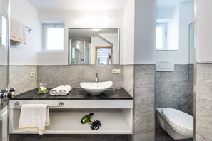 Regadera, secadora de cabello, toallas 