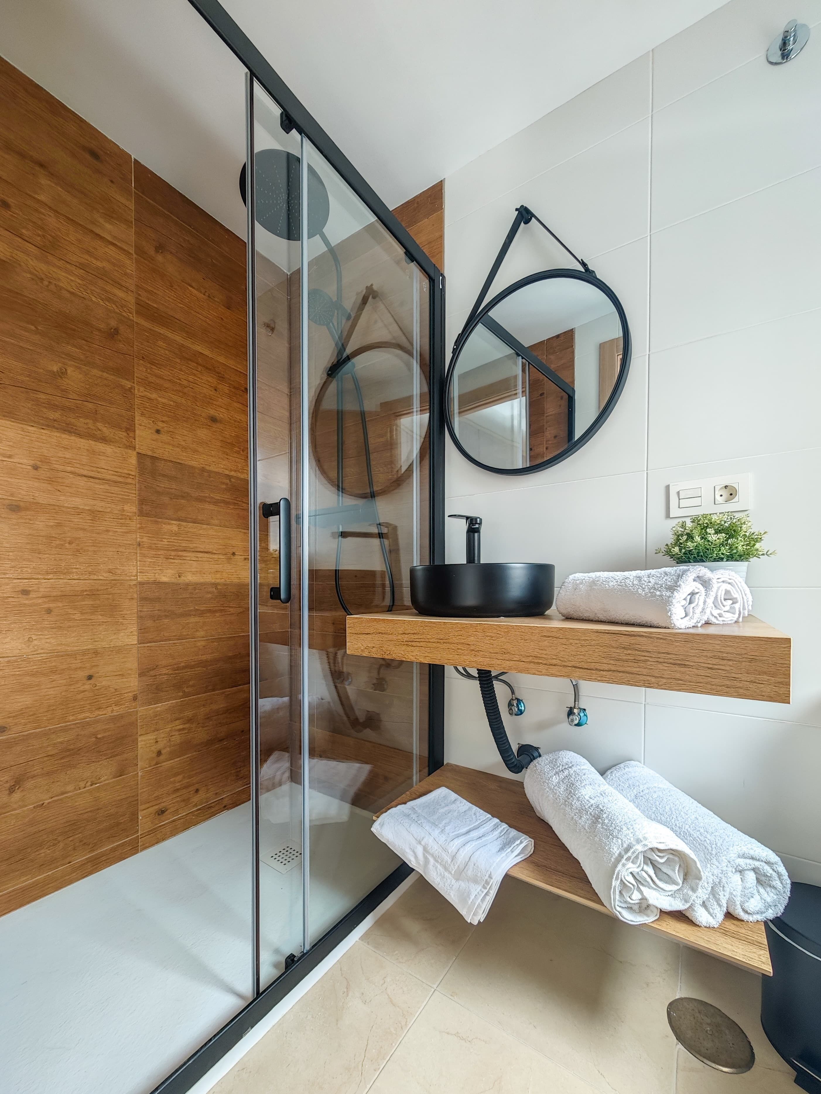 Double Room, Multiple Beds | Bathroom | Shower, towels, soap, shampoo