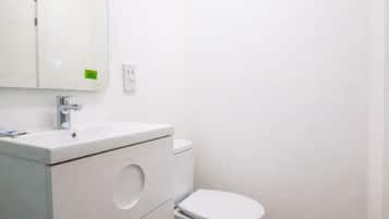 Dusche, Haartrockner, HandtĂŒcher