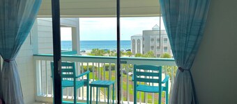 Beautiful Galveston oceanfront, ocean views and heated pools. 