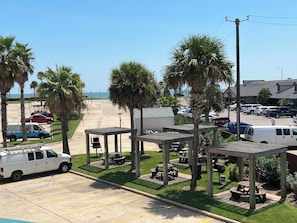 Property grounds - Beautiful Galveston oceanfront, ocean views and heated pools. (Galveston)