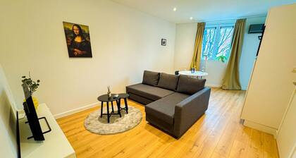 1BR & 1LR Apt. for 4P; Near the City Center