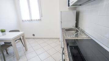 Microwave, oven, stovetop, coffee/tea maker