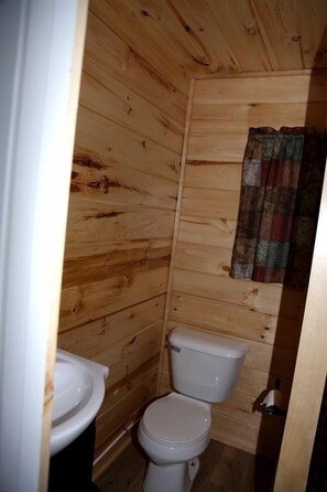 Towels, soap, shampoo, toilet paper