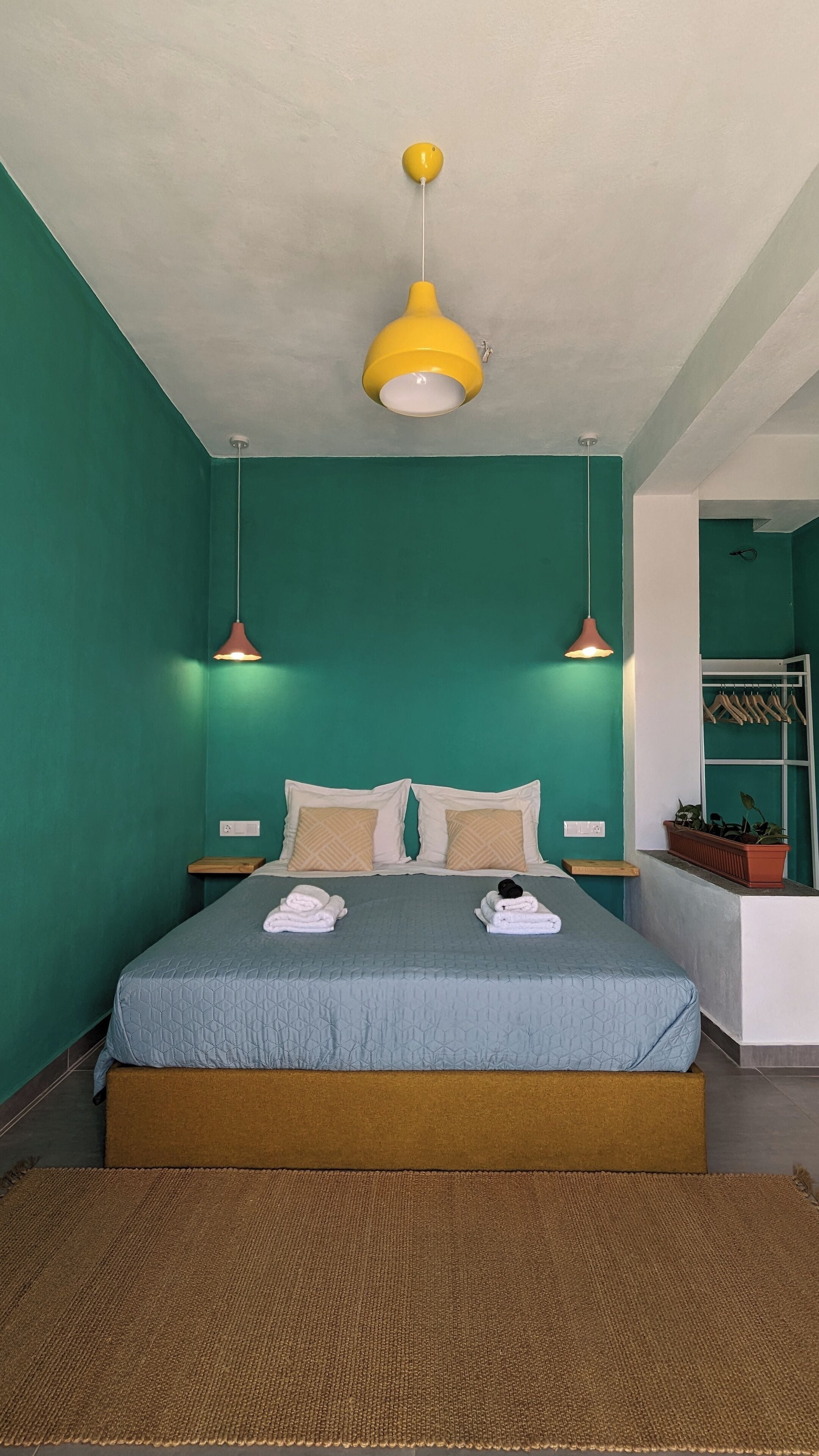 Superior-studio, 1 keskisuuri parisänky, patio, valtamerinäköala | Memory foam -patjalliset sängyt, yksilöllisesti sisustettu