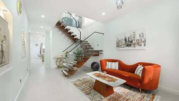 TV, fireplace, offices