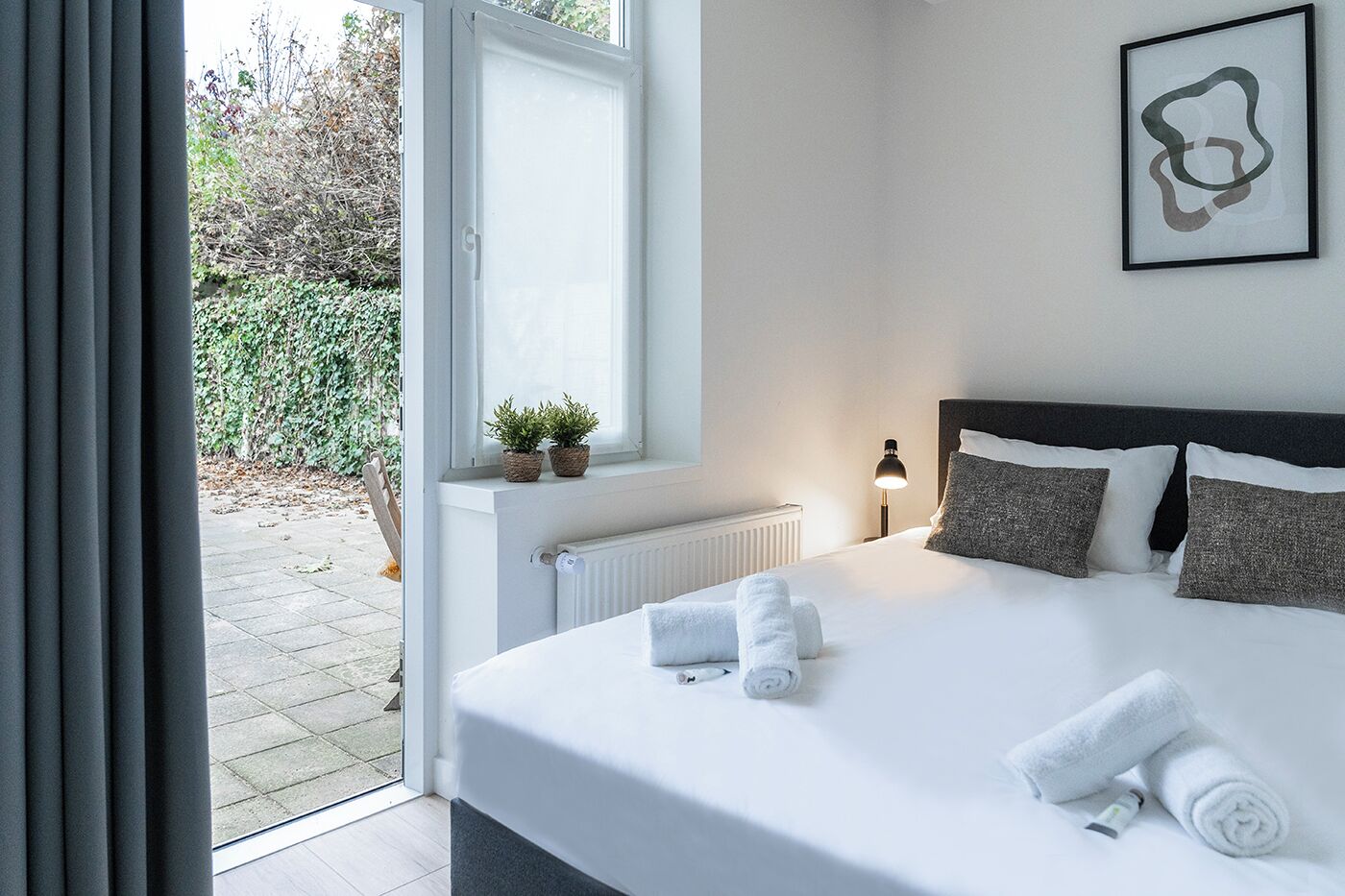 1 bedroom, iron/ironing board, travel crib, free WiFi