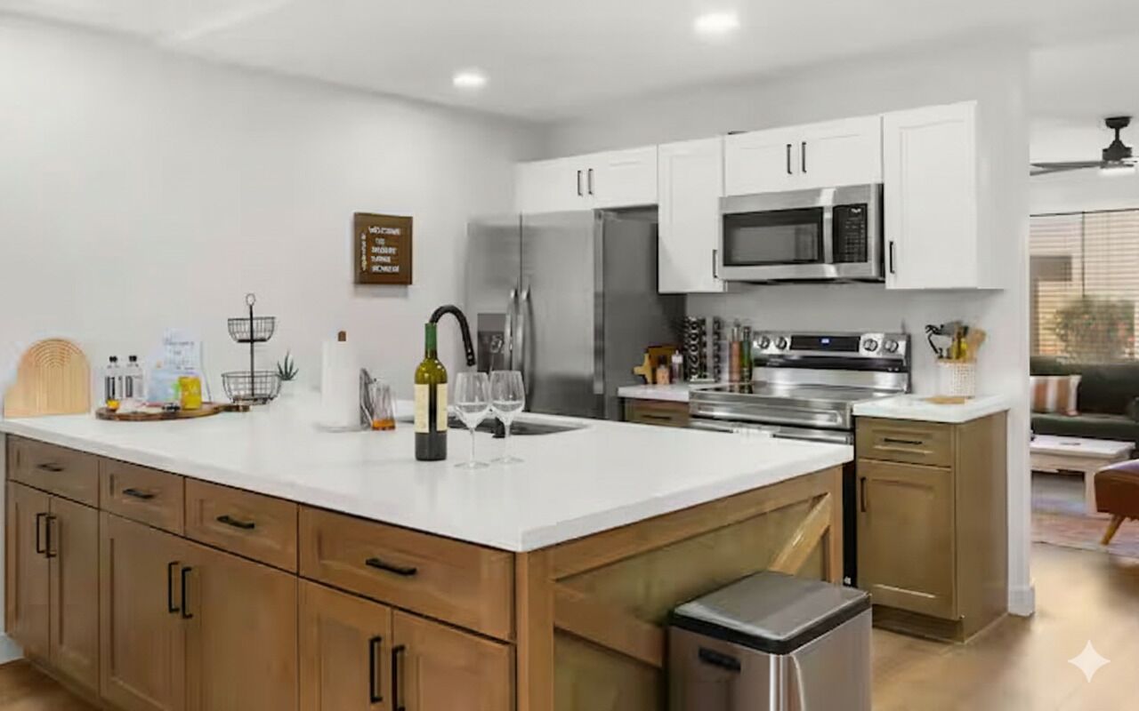 Microondas, horno, placa de cocina, lavavajillas