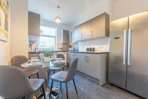 Private kitchen - Luxury Duplex Escape | Spacious Comfort for Families & Groups | Prime Location (Prestwich)