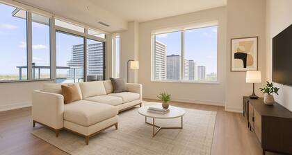 2 Bedroom Modern, Cozy and Luxury Living w/ Gym, Track, Theatre. Pet-Friendly!