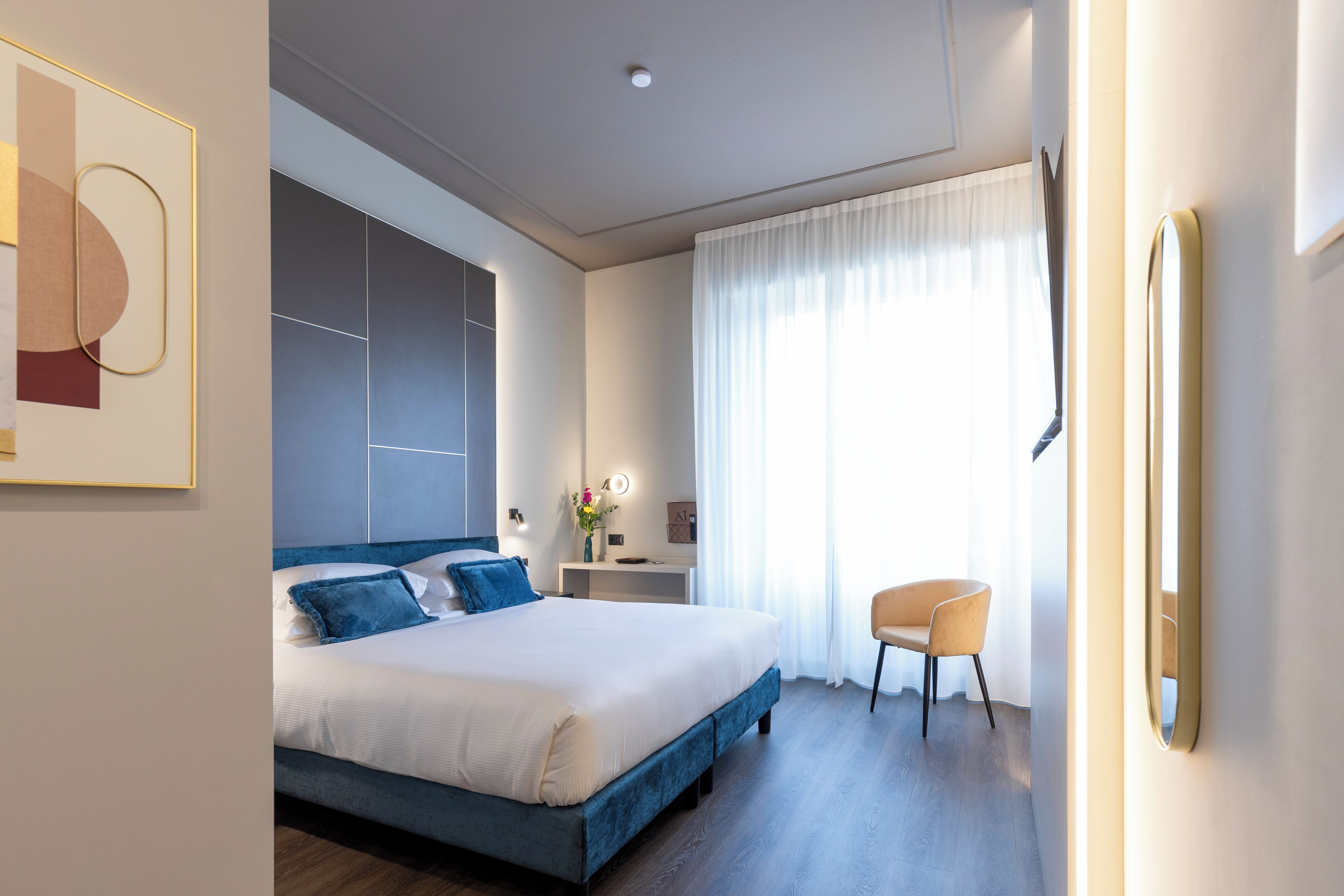 컴포트 더블룸 또는 트윈룸 | 이집트산 면 시트, 고급 침구, 오리/거위털 이불, 필로우탑 침대