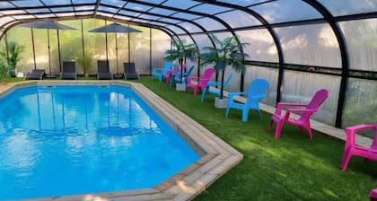 Chalet 7 - 8P-Pool -100m Black Frame