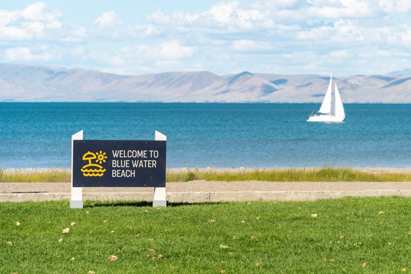 Private beach, white sand