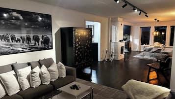 Fernseher, Kamin, Arbeitsbereiche