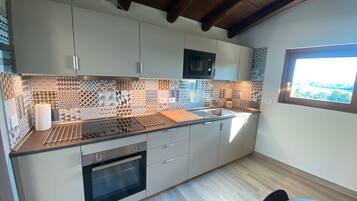 KĂŒhlschrank, Mikrowelle, Ofen, Herdplatte