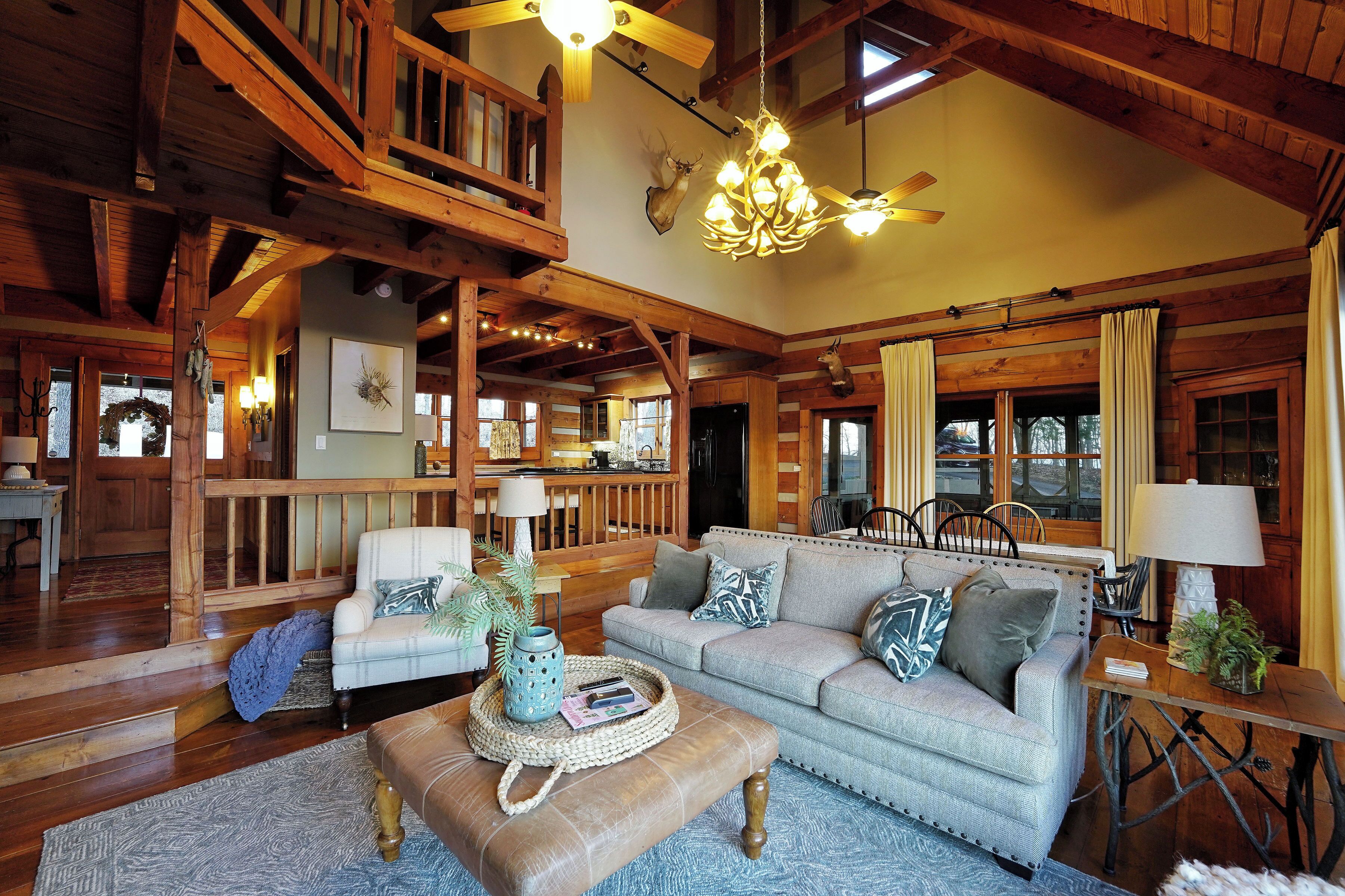 Smart TV, fireplace, video games, books