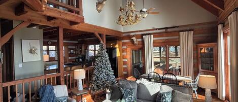 TV connectée, cheminée, jeux vidéo, livres