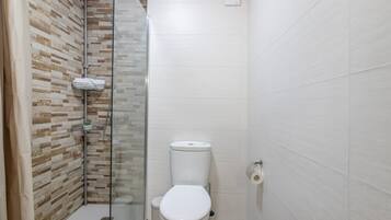 Ducha, secador de pelo y toallas